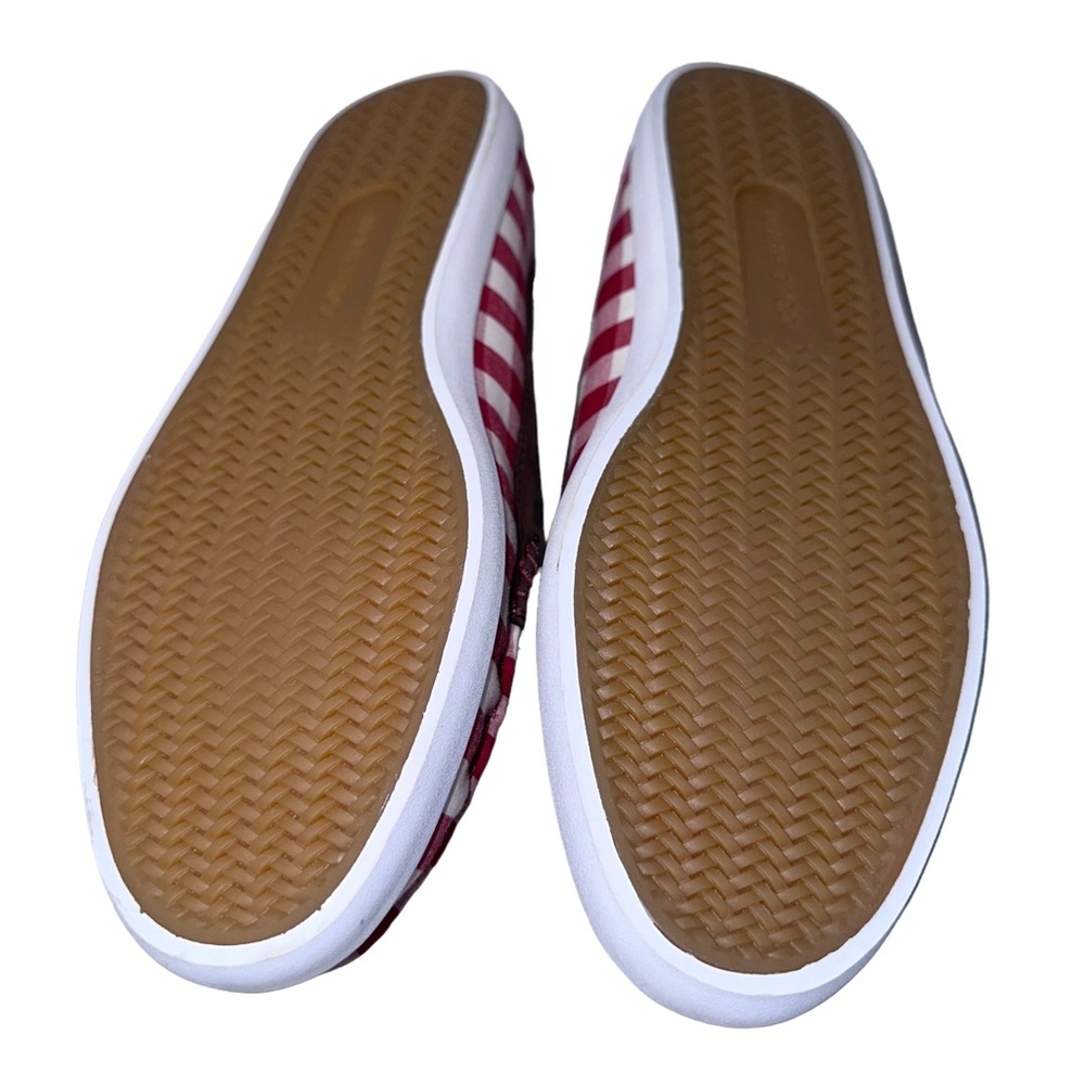 COLE HAAN - Maine Pinch Weekender in Red and White Gingham Check, size9, EUC - Picture 3 of 8